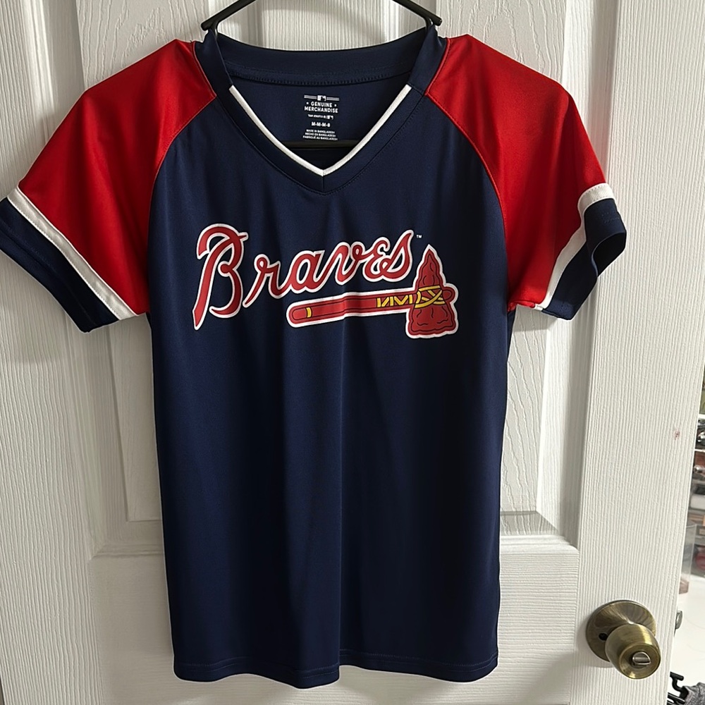 Atlanta Braves Genuine Merchandise Blue and Red Jersey